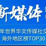 泰国头条新闻荣登全球海外华文媒体影响力排行榜前三！@曼谷杂志转型新媒体3个月即入榜第22！