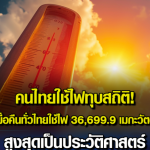 泰国昨晚21点创下历史最高用电需求量
