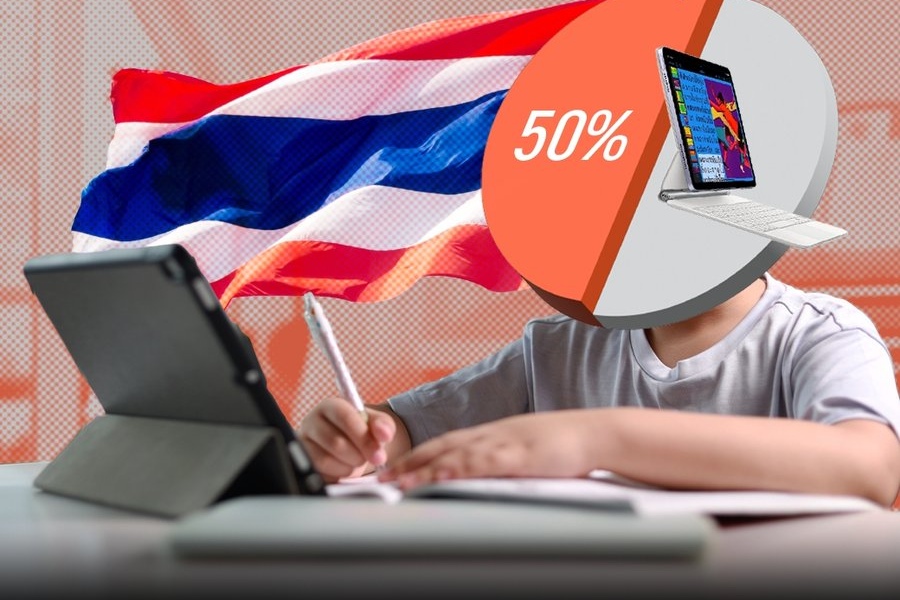 泰国50%幼儿园生拥有手机或平板